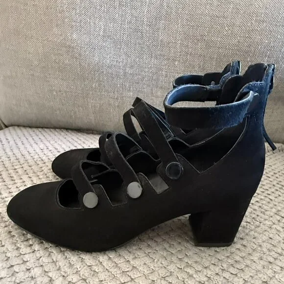 Rebecca Minkoff Women’s Blair Suede Ankle Strap Mary Jane Heels – size 9M - Picture 4 of 12